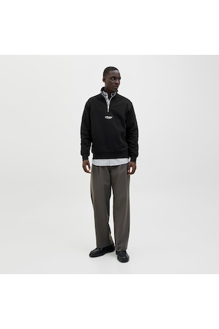 Jack & Jones Soho Erkek Siyah Sweatshirt 12278793-b Siyah
