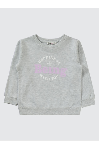 Civil Girls Kız Çocuk Eşofman Takımı 2-5 Yaş Karmelanj Karmelanj Gri