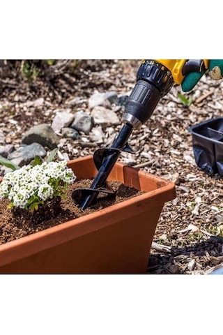 Zhltools Matkap Ucu Burgu Aparatı Toprak Delici Gübre Tohum Karıştırıcı Matkap Ucu