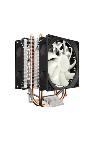 Coolmoon P22 Rgb İşlemci Soğutucu Fan Çift Fanlı Bakır Kanallı , Intel Amd Uyumlu Cpu Fanı