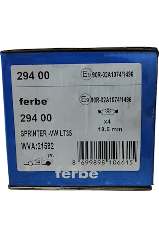 FERBE 29400 MERCEDES G CLASS W463 / SPRENTER W903 ÖN BALATA