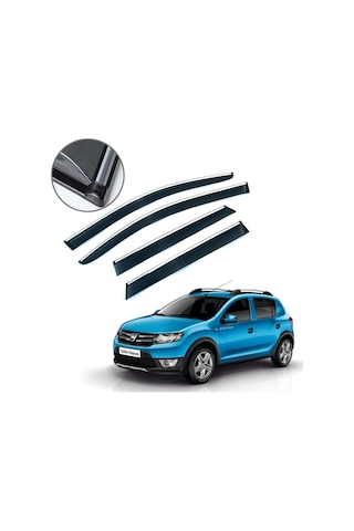Dacia Sandero Stepway Krom Çıtalı Cam Rüzgarlığı 2013-2019