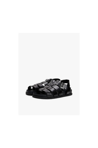 Kadın Tjw Fisherman Patent Sandalet Siyah
