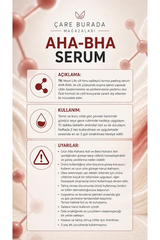 Moonlife - Aha & Bha Serum 30 Ml %15 Aha & %2 Bha