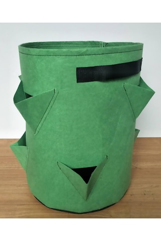 Yifomall 3 Lü Felt Bahçe Bitki Çanta, 23x28cm 18l, Su Geçirmez, Çilek-botanik İçin, Taşınabilir, Ev Bahçesi Balkon Kullanıma Uygun