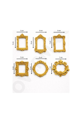 Gold Mini Çerçeveler 6 Lı Set Museum Of Us Mini Müze Konseptli Sevgililer Günü Hediyesi Altın - 836275270