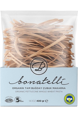 Bonatelli Vegan Tam Buğday Çubuk Makarna 400 G