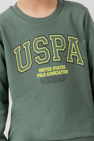 U.S. Polo Assn. Erkek Çocuk Baskılı Yeşil Uzun Kol Eşofman Takımı Us2620-c-v1 Us2620-c-v1