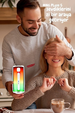 Pluse 5 Mikrofonlu Ses Bombası/360 Ledli Hoparlör/led Işıklı Gece Lambası/dekoratif Aydınlatma