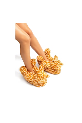 Twigy Pookie Kadın Hayvanlı Panduf Leopar 36/41 EE0561 Leopar