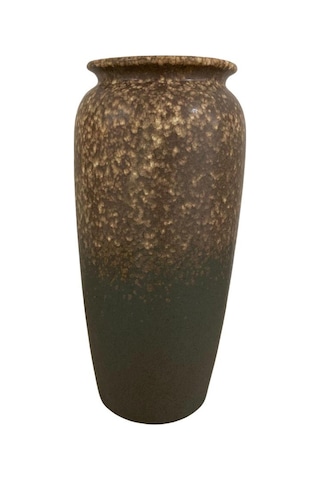 T.concept Modern Uzun Seramik Vazo Kahverengi Gri 42 Cm