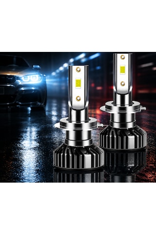 Apexi H4 Mini Led Xenon Far Ampul Seti 52w 8000 Lümen Ultra Güçlü Aydınlatmaaa