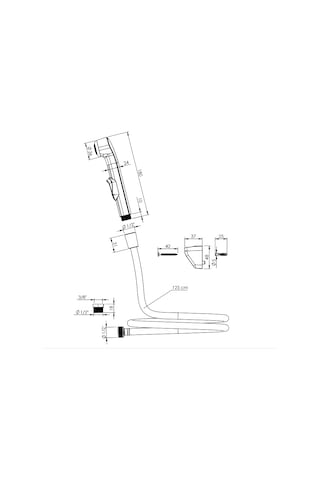 İz Yapı Taharatmatik Shut-Off Tabancalı Gümüş
