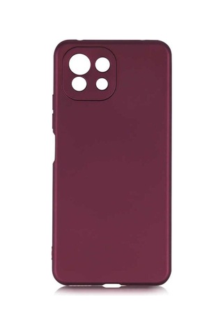 Xiaomi Mi 11 Lite Kılıf Zore Premier Silikon Kapak Mürdüm