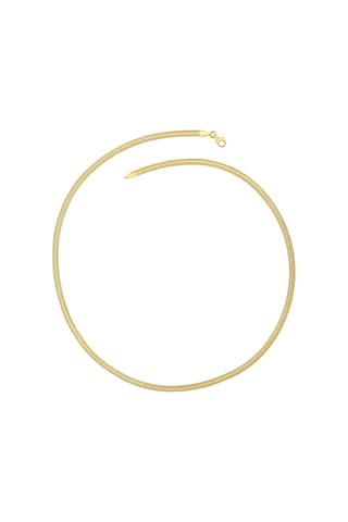 Agakulche İtalyan Ezme Balık Sırtı 2,5 Mm Altın Zincir Renkli