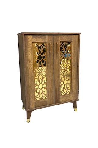 2'li Ceviz Fonksiyonel Depolama Çözümlü Dolap