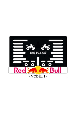 Redbull Motor Plakalık Tüm Motorsiklet Modellerine Uyumlu 3d Lux Pleksi Parlak Plakalık