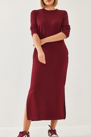 Shade Kadın Modal Kumaş Uzun Elbise 60351127 - Bordo