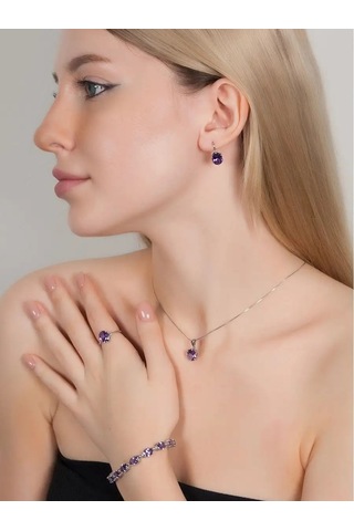 Lair Aleksandritli Gümüş Kolye Ucu 137552274