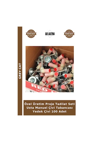 Özel Üretim Proje Tadilat Seti Usta Manuel Çivi Tabancası Yedek Çivi 100 Adet