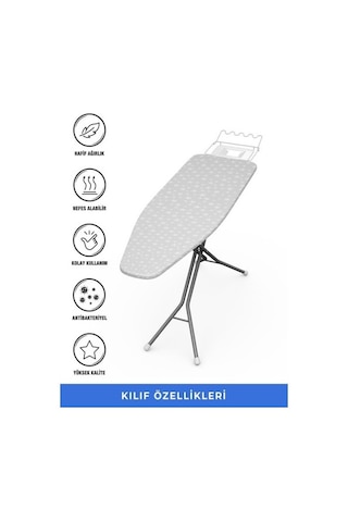 Magic Lady Ütü Masası Kılıfı Örtüsü Bezi İnce Süngerli Ayarlanabilir 133 X 50 Cm