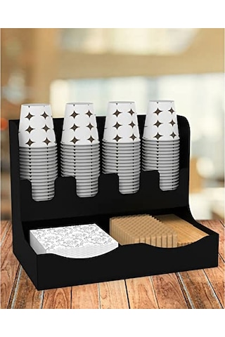 Çay Ve Kahve Organizasyon Standı 16oz Siyah Çok Renkli
