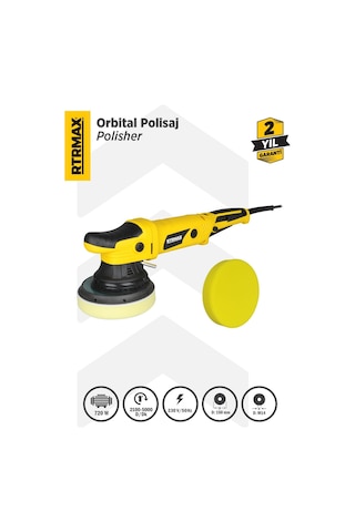 RTRMAX RTM1450 Orbital Polisaj Makinası 720 W 150 mm