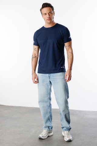 Genius Store Erkek Nem Emici Hızlı Kuruma Atletik Teknik Performans Spor T-shirt Drıfıt-kısakolnew Lacivert