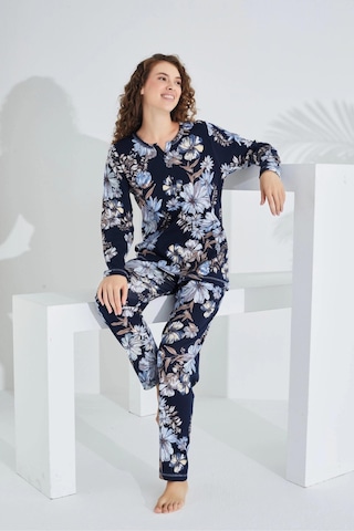 Etoile 98282 Kadın %100 Pamuk Uzun Kol Kadın Pijama Takımı 001