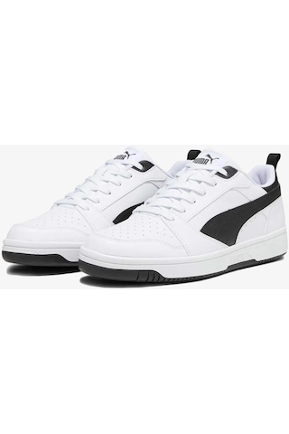 Puma Erkek Sneaker Beyaz Siyah 392328-02 Rebound V6 Low 24k680000777 680113 Beyaz - Siyah