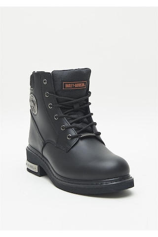 Harley Davidson Jim Erkek Siyah Deri Bot-1218 Siyah