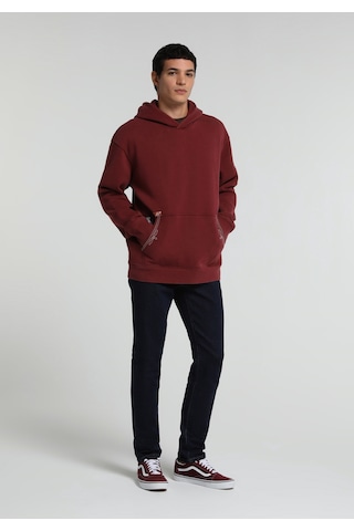 Colin's Colins Relaxed Fit Kapüşonlu Düz Erkek Bordo Sweatshirt Cl1081805 Q1.v1 Brd
