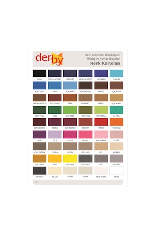 Derby Deri Mont Boyası ve Sabitleme Cilası 100 G Set