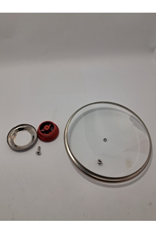 Cam Kapak 18 Cm Ve Kırmızı Elma Şekeri Kulp