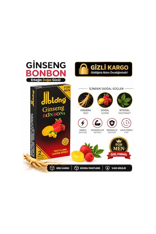 Diblong Ginseng Bonbon 12'li Paket Bitkisel Bonbon Şeker Özel Formül