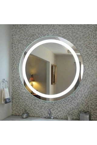 70 CM Yuvarlak Banyo Aynası Ledli Ayna-Işıklı Ayna
