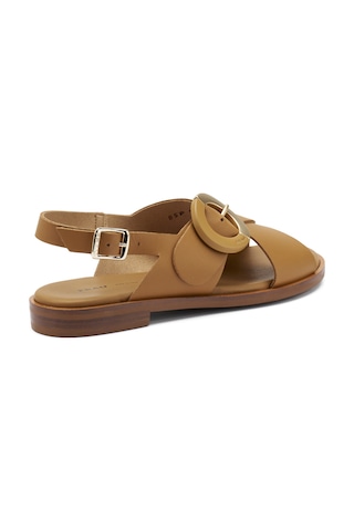 Sandalet Kadın 85p6 Frau London-s Cuoio Taba