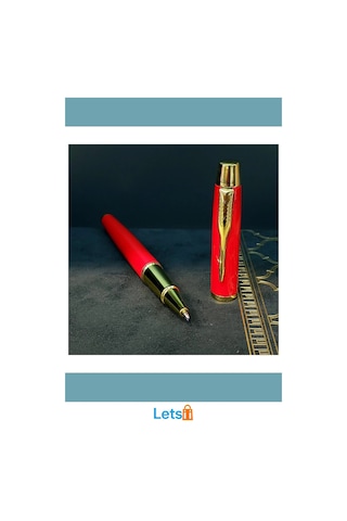 Metal Kırmızı Roller Kalem Şık Ergonomik Tasarım 13 Cm Çok Renkli