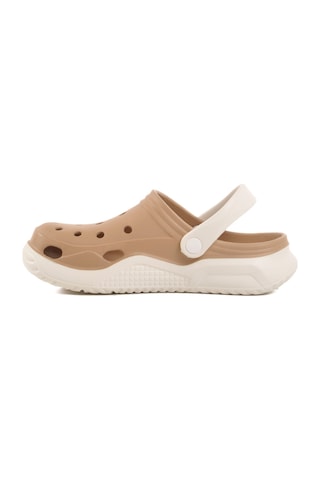 Vizon Hafif Eva Taban Unisex Sabo Terlik Stella Z Vizon-beyaz Vizon - Beyaz