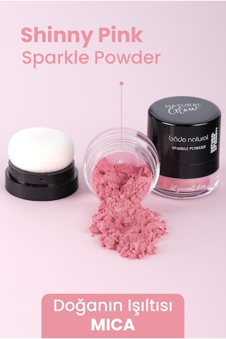 Bade Natural Sparkle Powder Shinny Pink Toz Işıltılı Allık Doğal