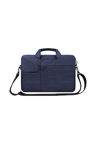St02s Su Geçirmez Yırtılma Direnci Gizli Taşınabilir Askı Tek Omuzlu Çanta 15.6 İnç Dizüstü Bilgisayarlar İçin, Bavul Kemeri İle Lacivert