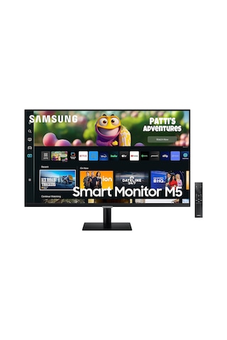 Samsung Odyssey M5 LS32CM500EUXUF 32" 4 MS 60 Hz Full HD VA LED Akıllı Monitör
