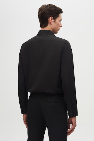 D'S Damat Ds Damat Slim Fit Siyah İtalyan Yaka Dar Kesim Klasik Kravatlık Uzun Kollu Kolay Ütülenebilir Nefes Alan 2'li Gömlek 2hf02ortbn85 Siyah