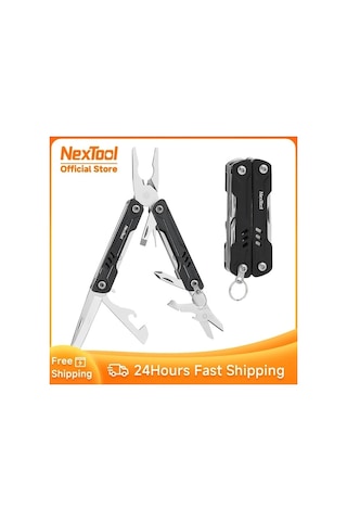 Fastbuy Nextool 11 In 1 Mini Pense Çok Aracı Katlanır Makas, Kırmızı, Standart, Smal, Çocuklar Ve Erkekler İçin
