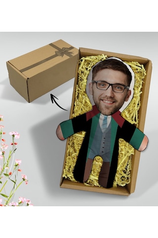Bk Gift Hediye Kutusunda Kişiye Özel Fotoğraflı Erkek Avukat Tasarımlı Bebek Yastık, Arkadaşa Hediye, Sevgiliye Hediye, Doğum Günü Hediyesi