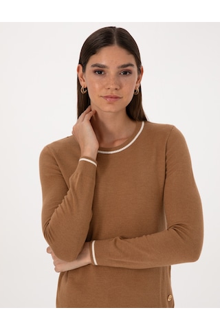 Pierre Cardin Kadın Camel Kazak /triko 50315910-vr015 Camel