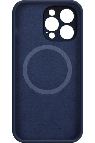 Nillkin Apple Uyumlu iPhone 14 Pro Max Stand Özellikli Lens Koruyuculu Lansman Kılıf Lacivert