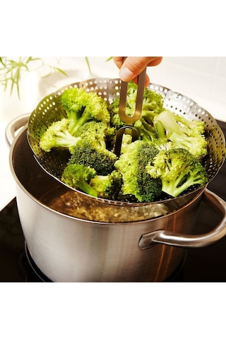 3'lü Set Sarımsak Ezici - Buharda Pişirici - Çırpıcı Metal