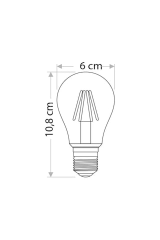 Ct-4217 8w 220v E27 Duylu Rustik Led Ampul Günışığı 5 Adet