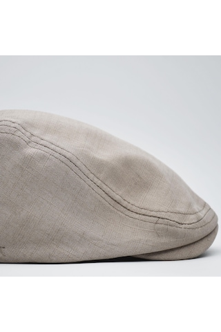 Şapkadan Erkek Kasket Keten Yazlık Flat Cap Şapka 45645dr57140